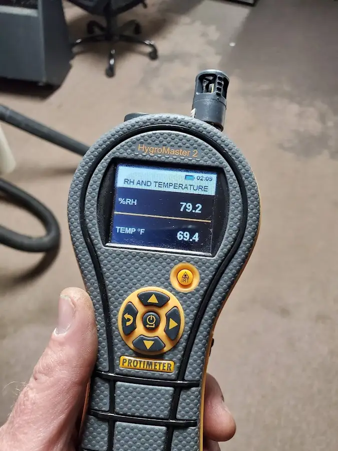 Moisture meter humidity assessment for Fire & Smoke Damage Restoration in Barrington
